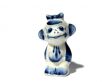 Little funny ceramic monkey isolated