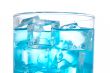 Detail of blue cocktail