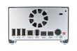 External hard drive rear view