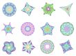 multicolored symbols set 01