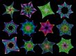colorful stars set