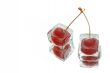 two frozen cherries