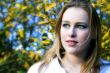 Blue eyes and yellow leaves