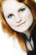 portrait of a red haired model