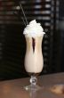 Coffee coctail with whipped cream