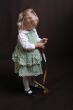 cute little angel in green dress
