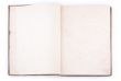 Open vintage book