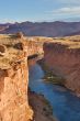 Steep walls of a canyon