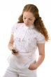 pretty with cell phone
