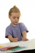 girl writing