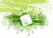 Vector grunge green floral background