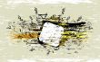 Vector grunge banner and  background
