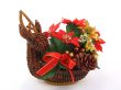 Reindeer ornament on white background
