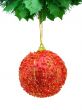 Red christmas ball isolated
