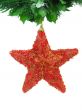 Red christmas star isolated