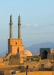 Sunset over ancient city of Yazd, Iran