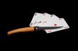 Knife and cards