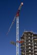 Construction with crane