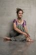 woman sits on the bottom