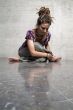 woman sits on the bottom