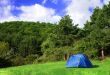 blue tent