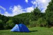 blue tent