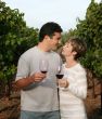 Couple at vineyard