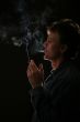 man with cigarette