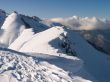along ridge