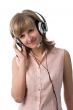 Smiling customer service operator