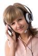 smiling customer support girl