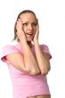 happy surprised girl