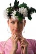 girl with flowers