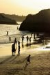Silhouettes on the beach