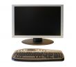 Wide Screen LCD Monitor with wireless keyboard and mouse