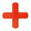 2 red bandages making red cross