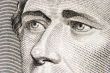 Alexander Hamilton close up from 10 dollar bill