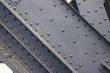 closeup of metal construction
