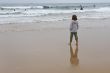 girl looking at ocean