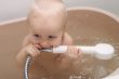 baby with shower