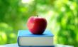 apple on a book