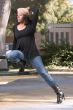 girl in jeans and boots