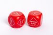 Valentine message on dice