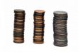 Piles of coins