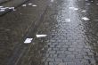 papers on street