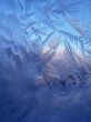 Frosty pattern at a window