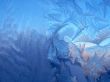 Frosty pattern at a window