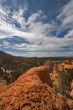Orange mountain ridge