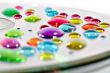 Ink drops on CD
