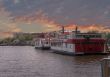 party boats at dock